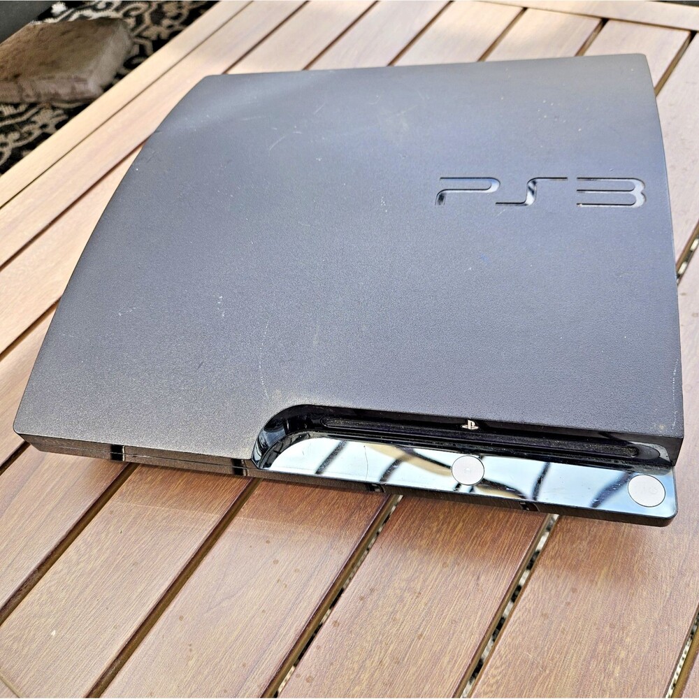PS3 Sony Play Station 3 Slim Black Console 250 GB